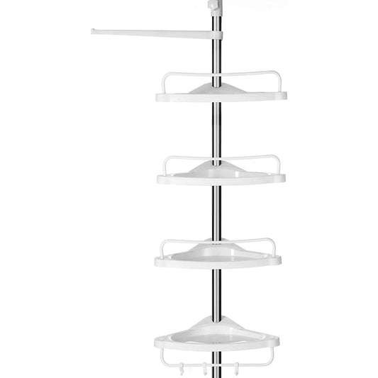 Állítható fürdőszoba sarokpolc, teleszkópos zuhanypolc, 95-300 cm-VASBÚTOR