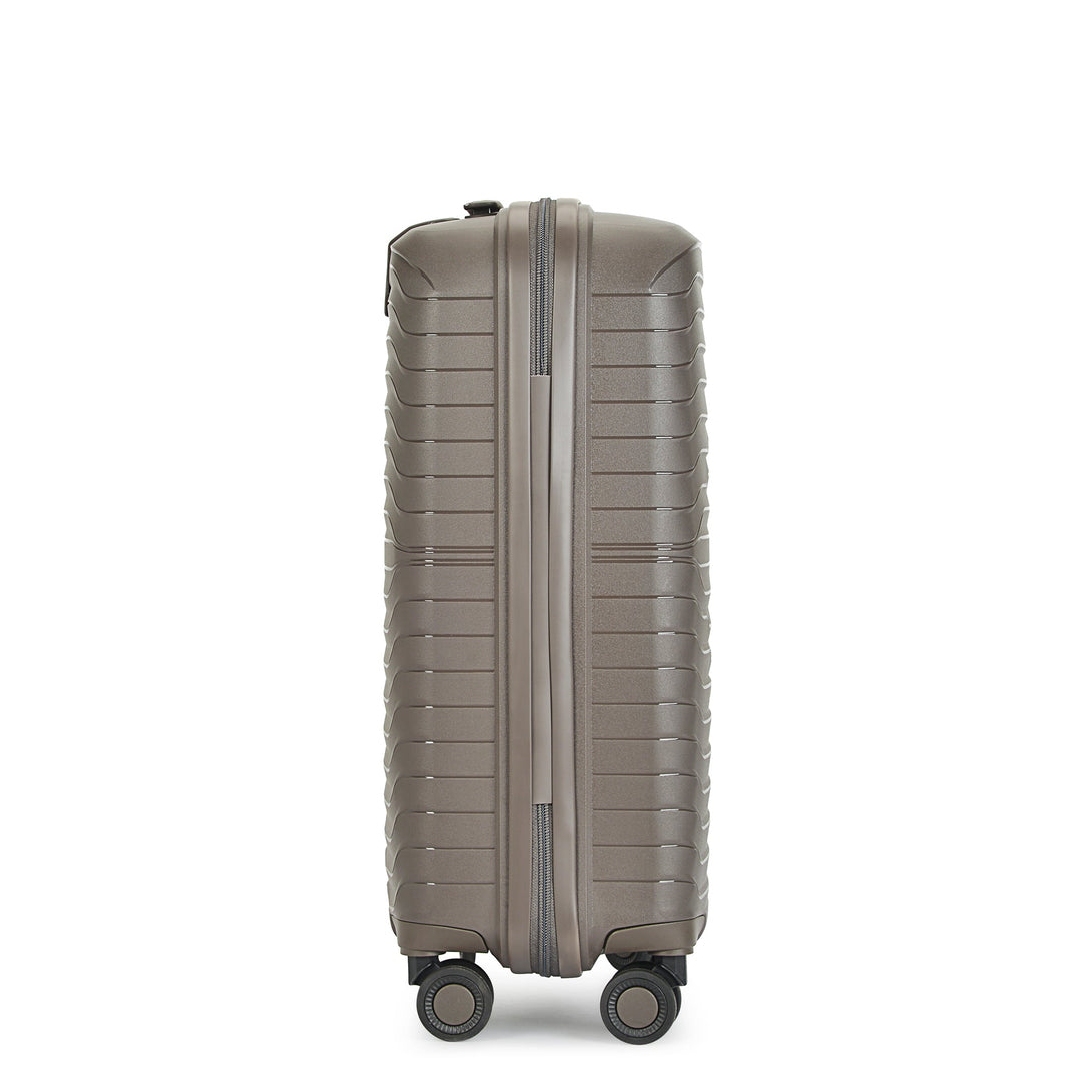 Bontour "City" 4-kerekes Nagy Keményfalú bőrönd TSA számzárral, 75x48x30 cm, 91 L, Barna-VASBÚTOR