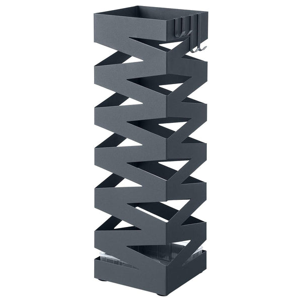 Fém esernyőtartó, kivehető vízgyűjtő tálcával, antracit-VASBÚTOR