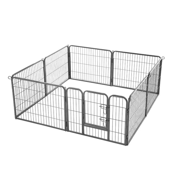 Kutya kennel, kutyaketrec, 8 paneles kisállat-járóka 77 x 60 cm | FEANDREA-VASBÚTOR